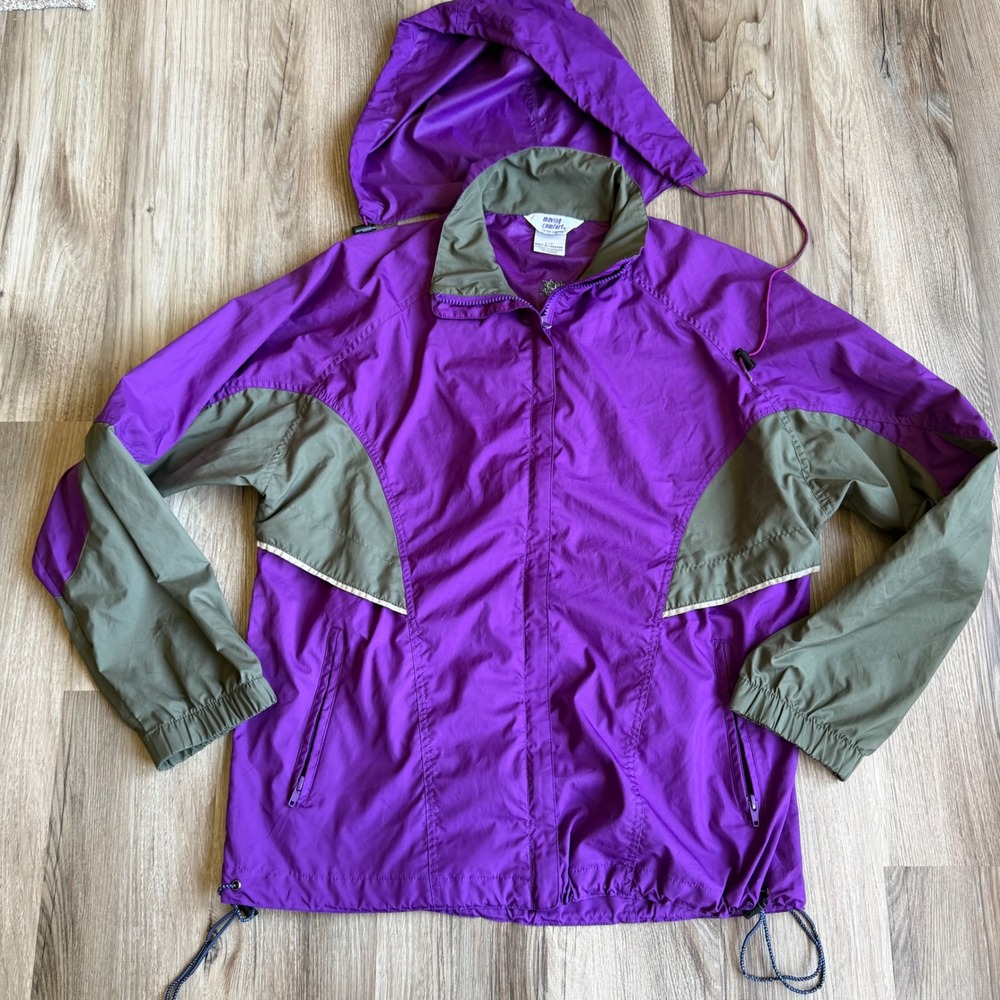 Vintage Y2K Moving Comfort Vintage Purple Windbreaker Jacket Womens L